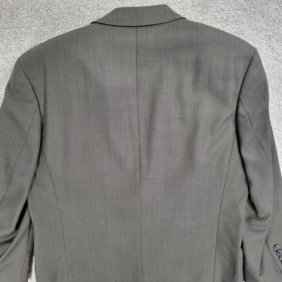 Hugo Boss Galilei Omega Suit Mens 42S Tan Brown Flat Knit Wool Blend Two Button - Picture 8 of 16